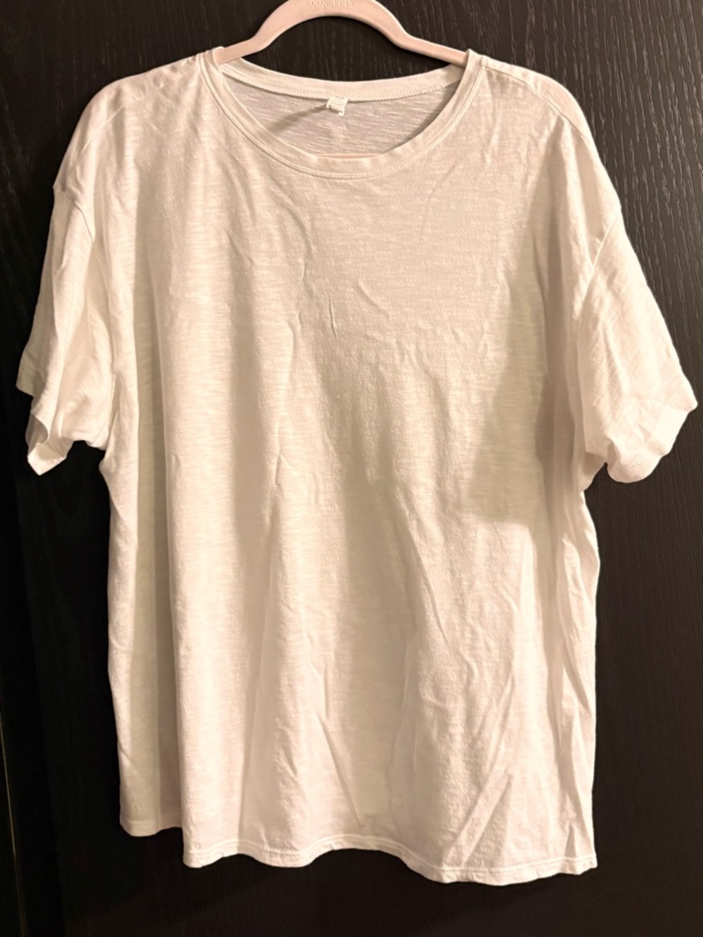 Zelle White Crew Neck T-Shirt
